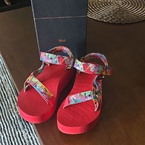 Teva Colorful Platform Sandals